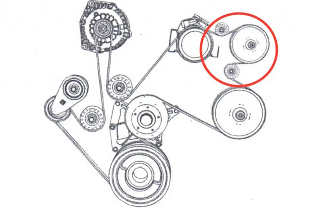 la145 belt diagram