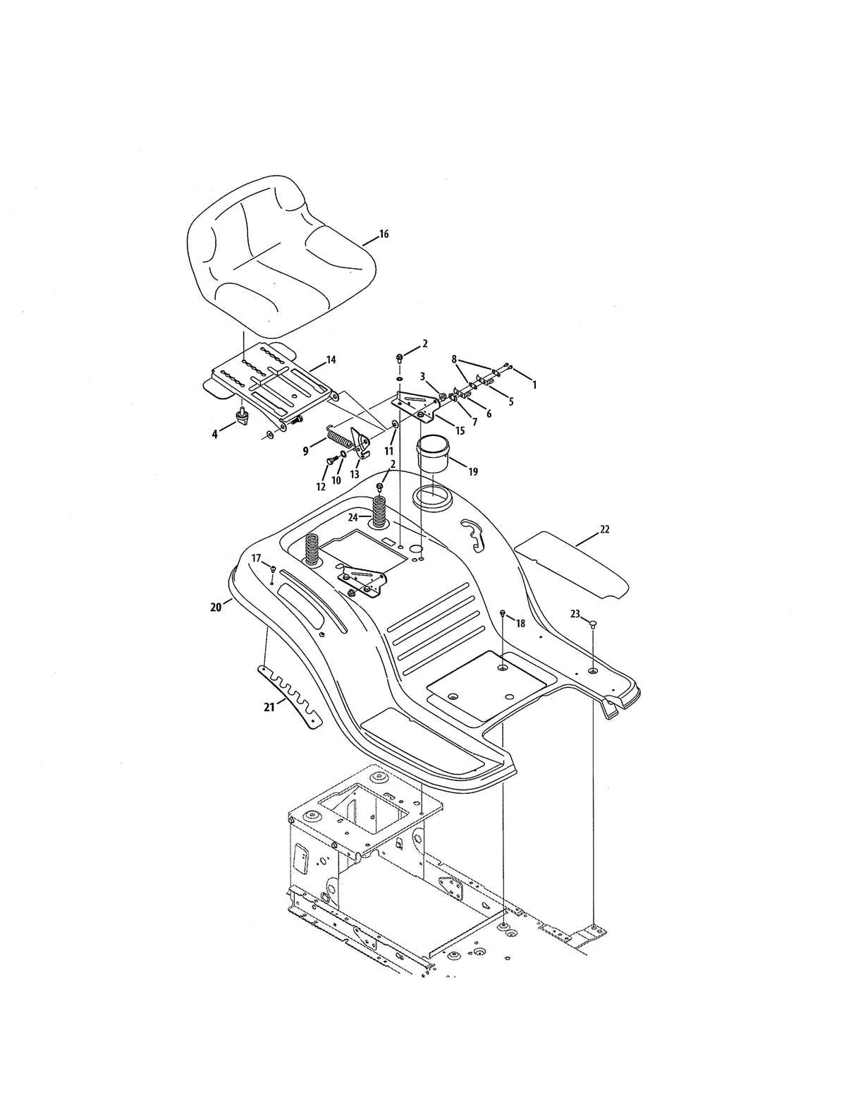 lt 1500 craftsman belt diagram