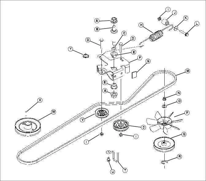 lt133 drive belt diagram