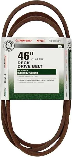 mtd 46 inch deck belt diagram