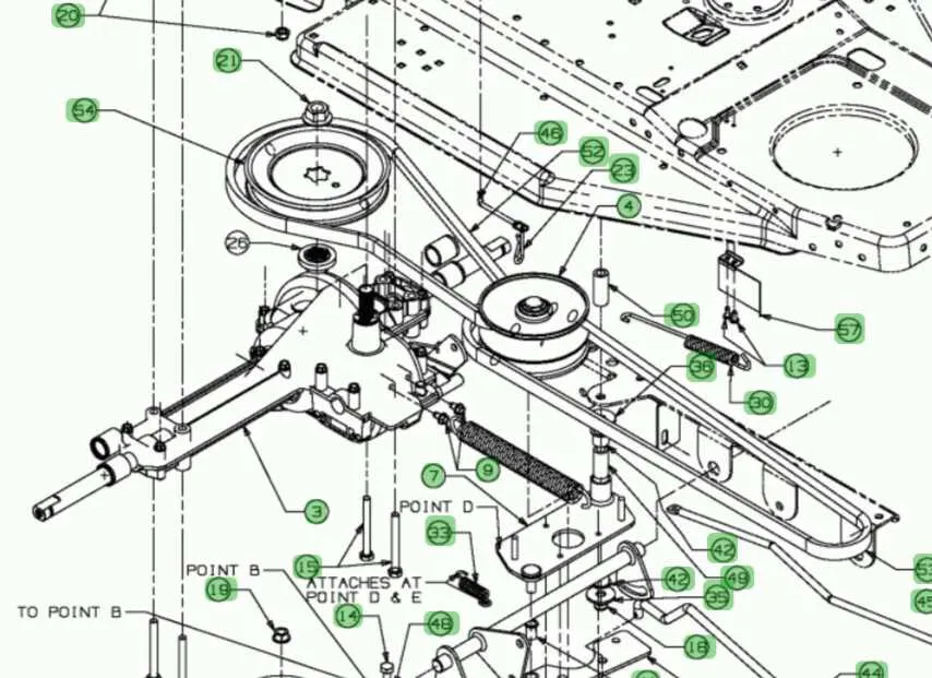 mtd transmission belt diagram