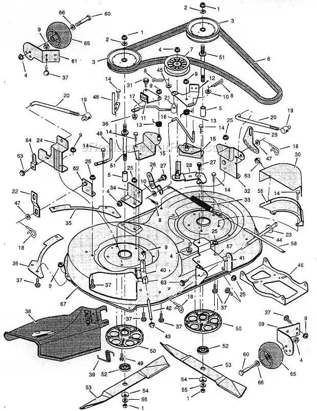 murray riding lawn mower drive belt diagram