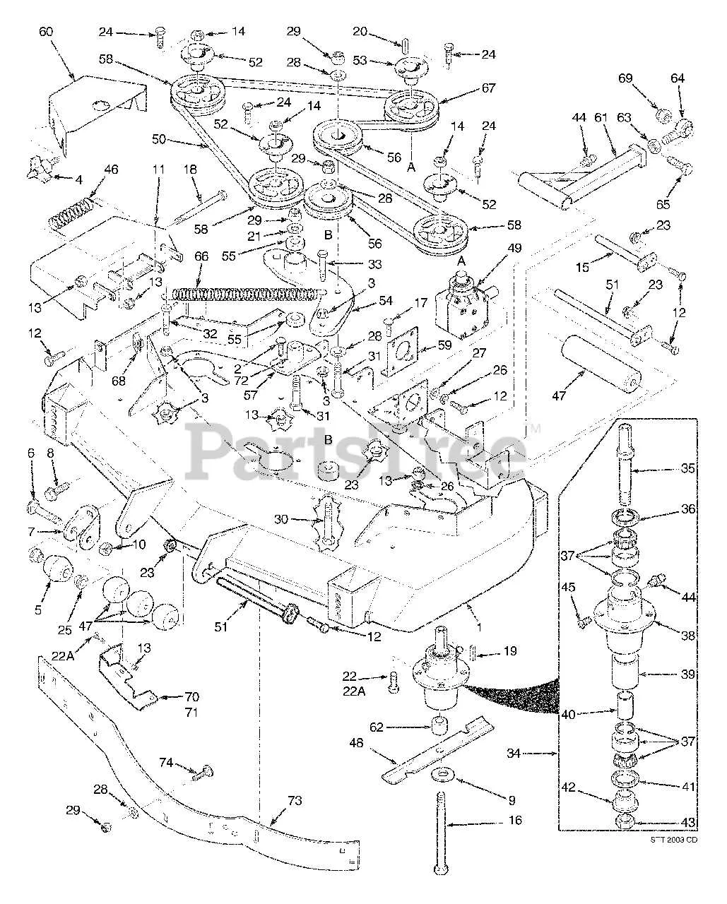 scag v ride 2 belt diagram