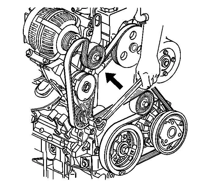 serpentine belt diagram for 2004 pontiac grand prix