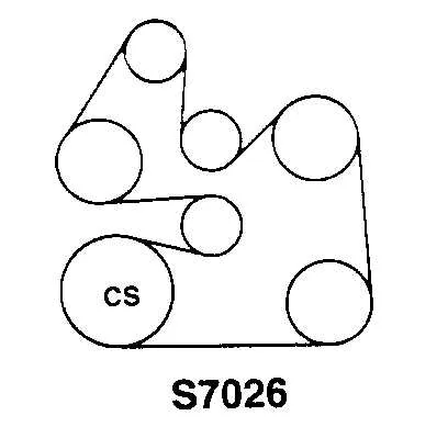 serpentine belt diagram for a 2001 ford taurus