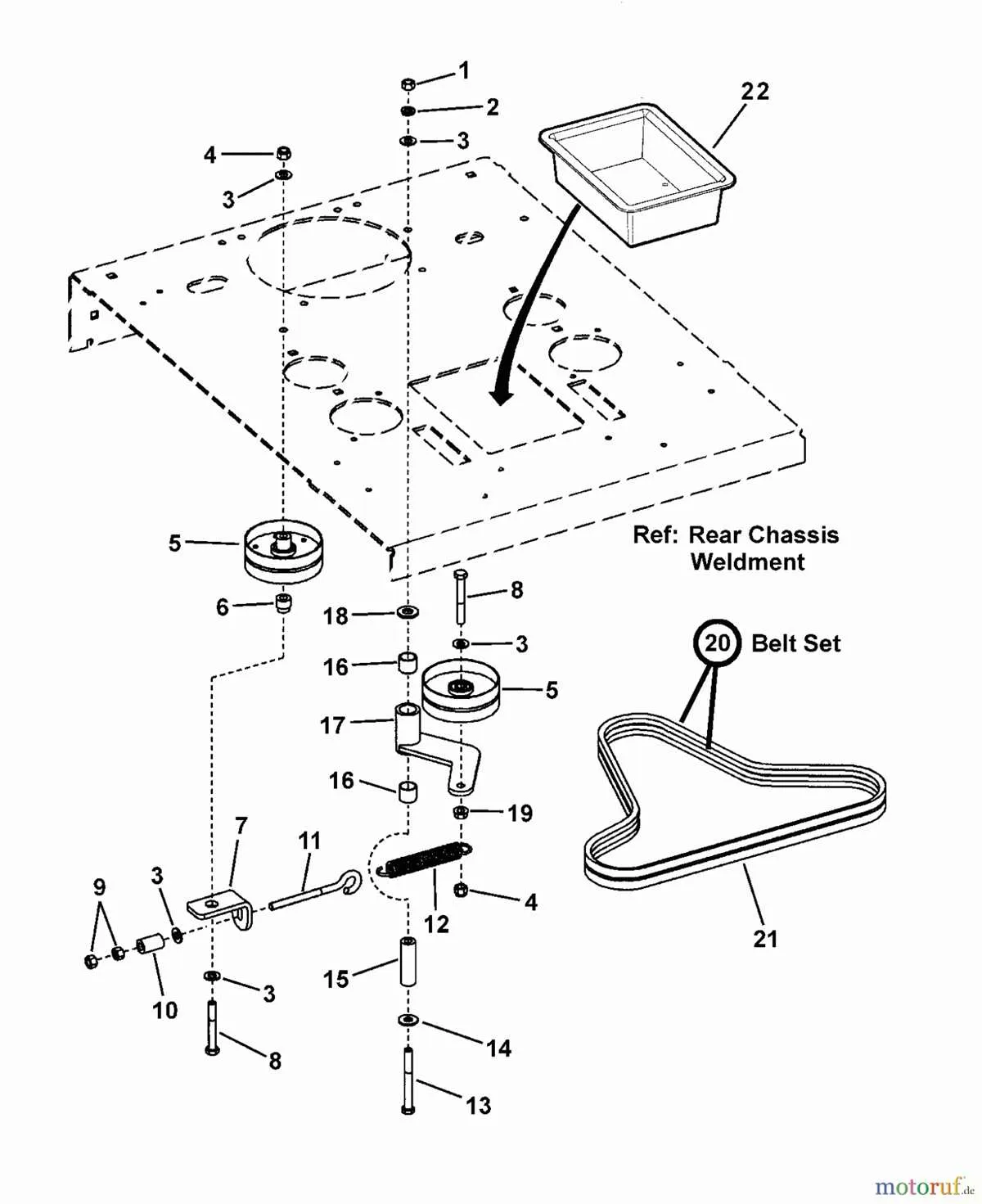 snapper drive belt diagram