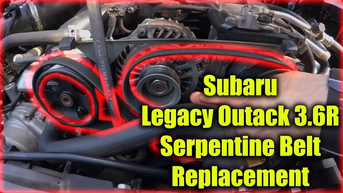 subaru serpentine belt diagram