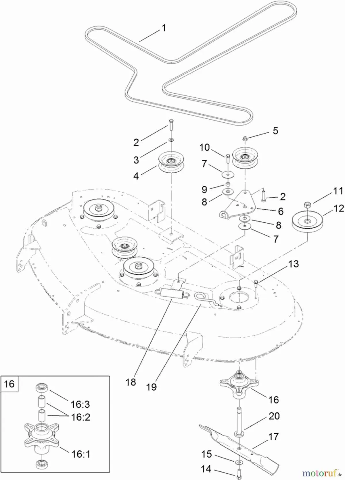 toro timecutter ss5000 belt diagram