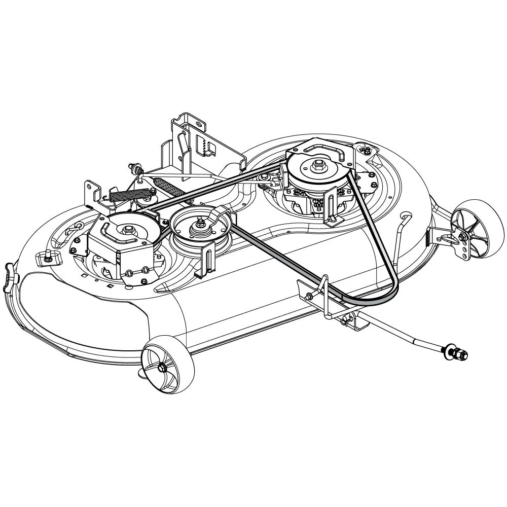 troy bilt pony 42 deck belt diagram