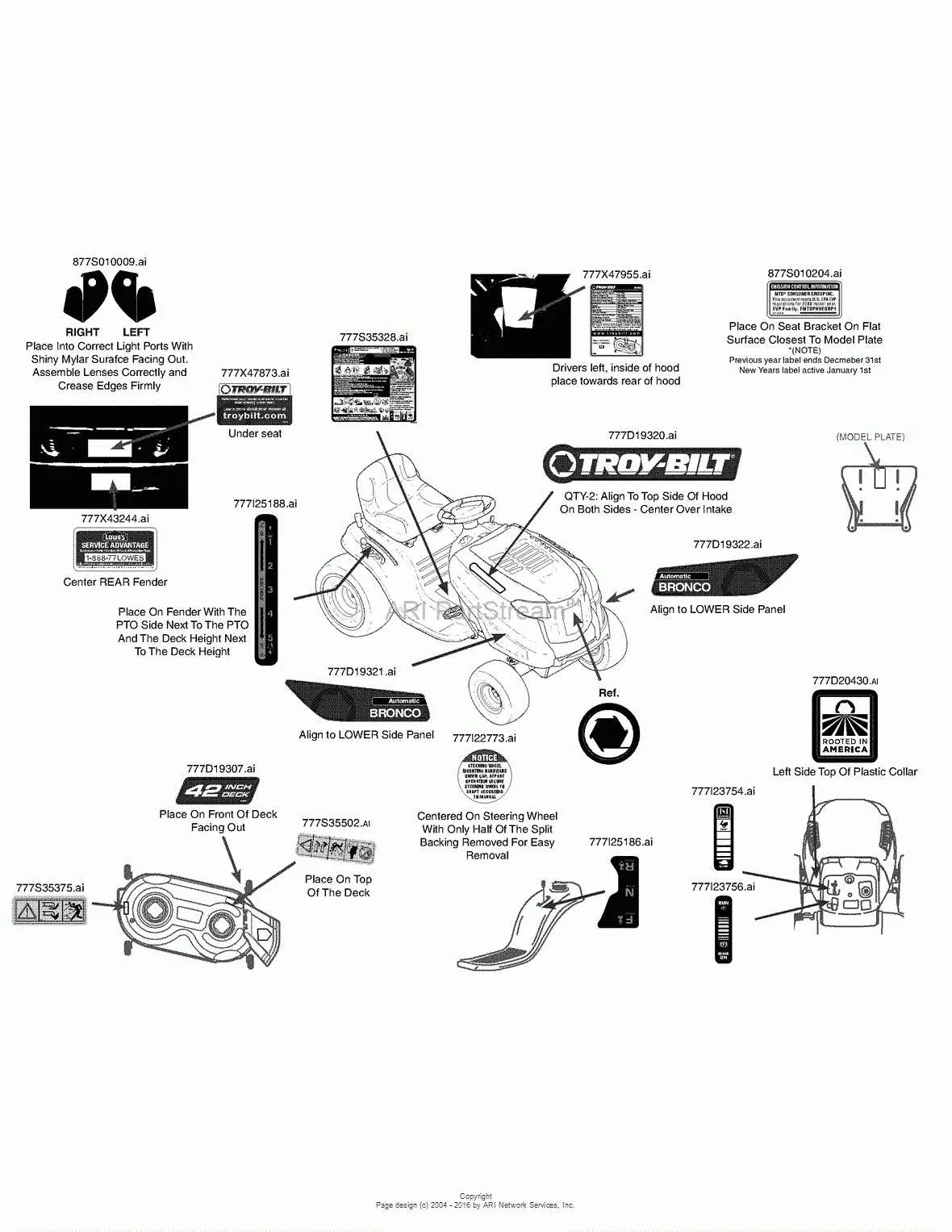 troy bilt super bronco belt diagram