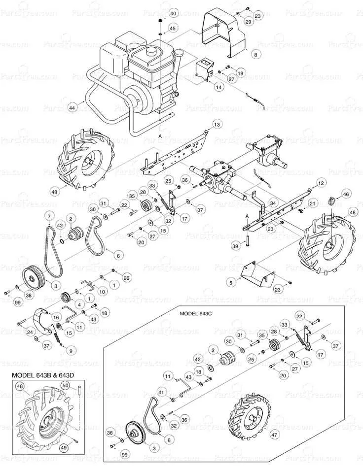 troy bilt super bronco drive belt diagram