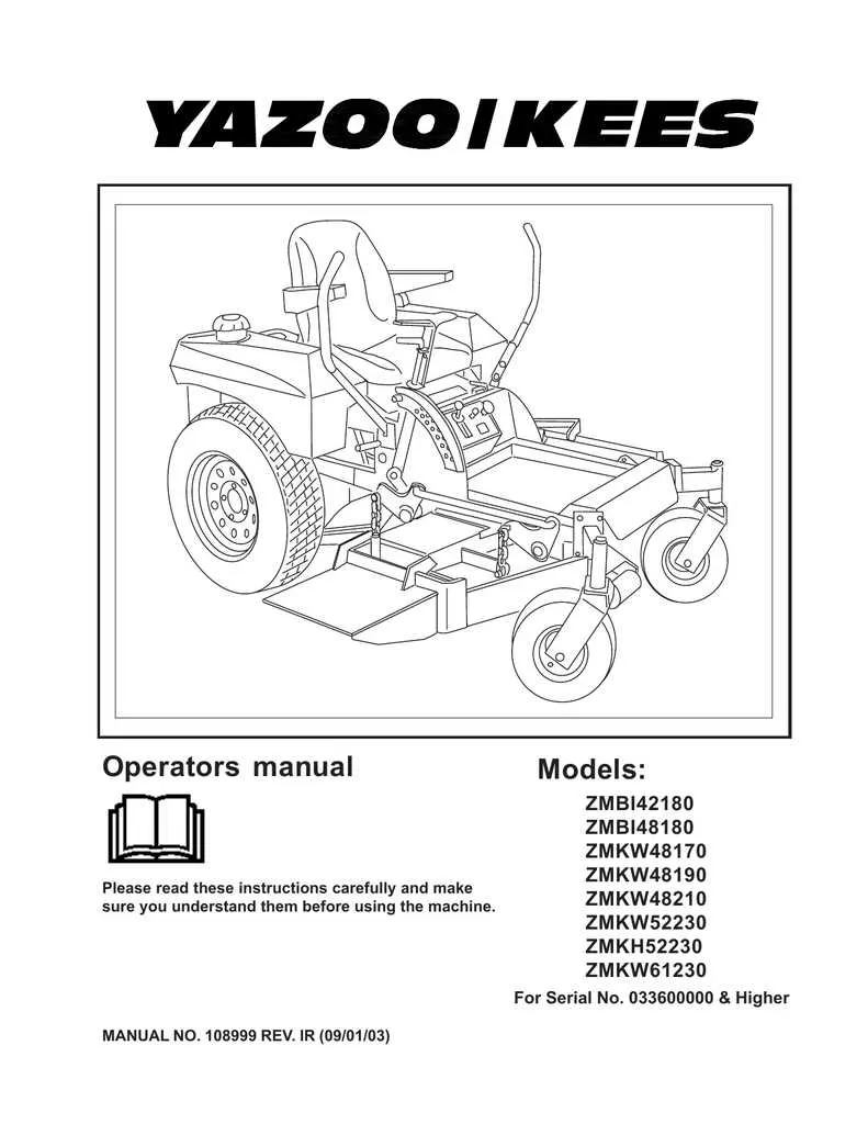 yazoo kees drive belt diagram