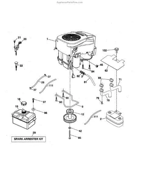 yth20k46 drive belt diagram