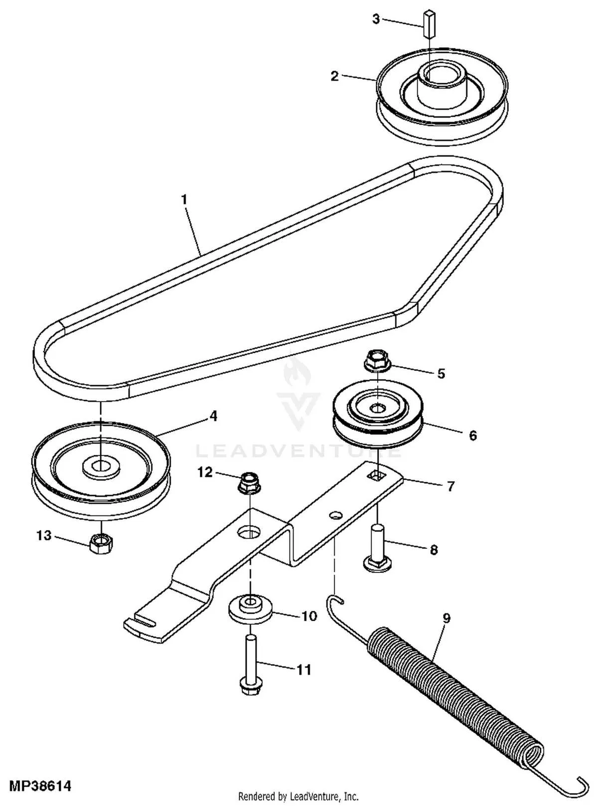 z445 drive belt diagram