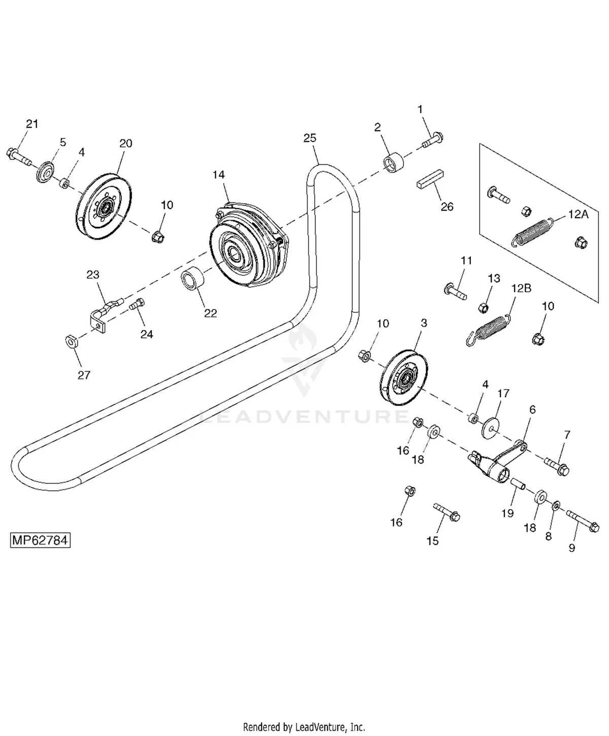 john deere 757 belt diagram