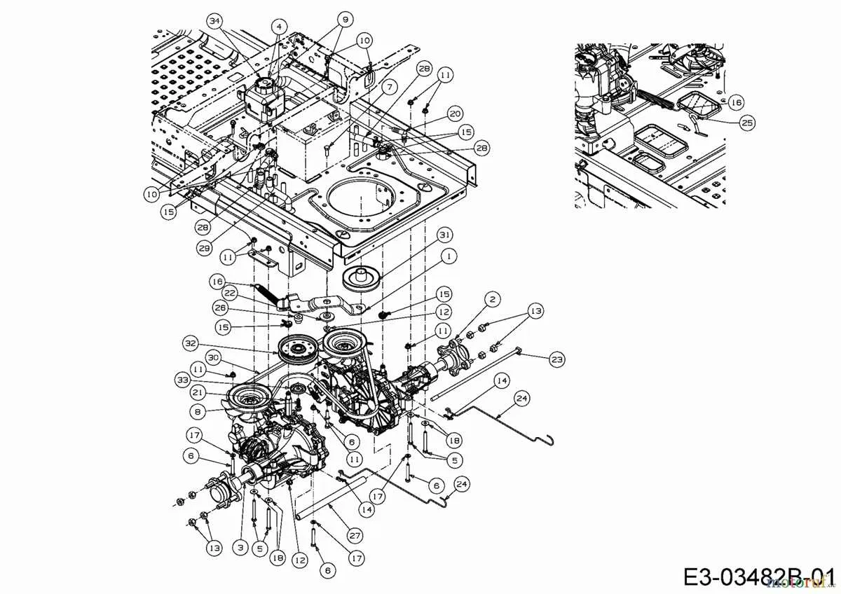 cub cadet z force 50 drive belt diagram