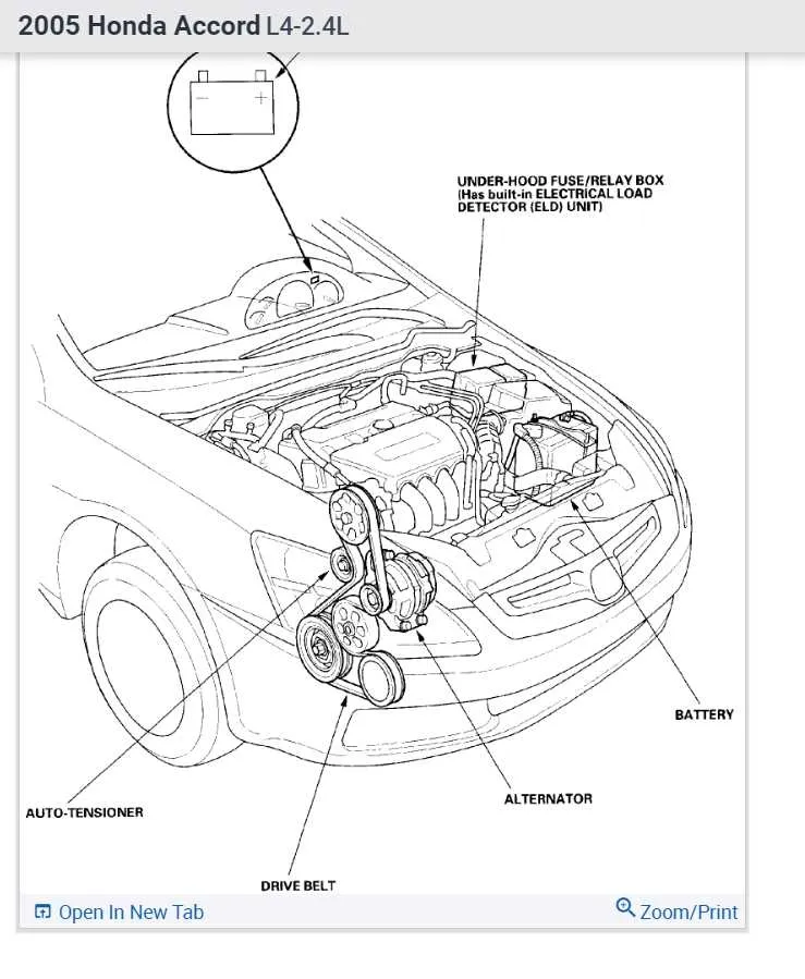 2010 honda accord 2.4 belt diagram