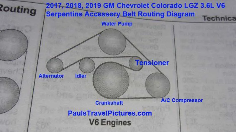 2015 chevy traverse serpentine belt diagram