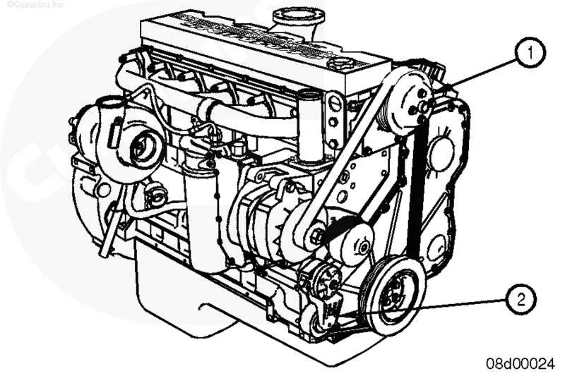 06 cummins belt diagram