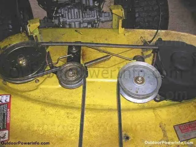 belt diagram for john deere 100 series