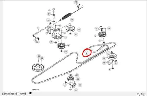 belt diagram john deere x300