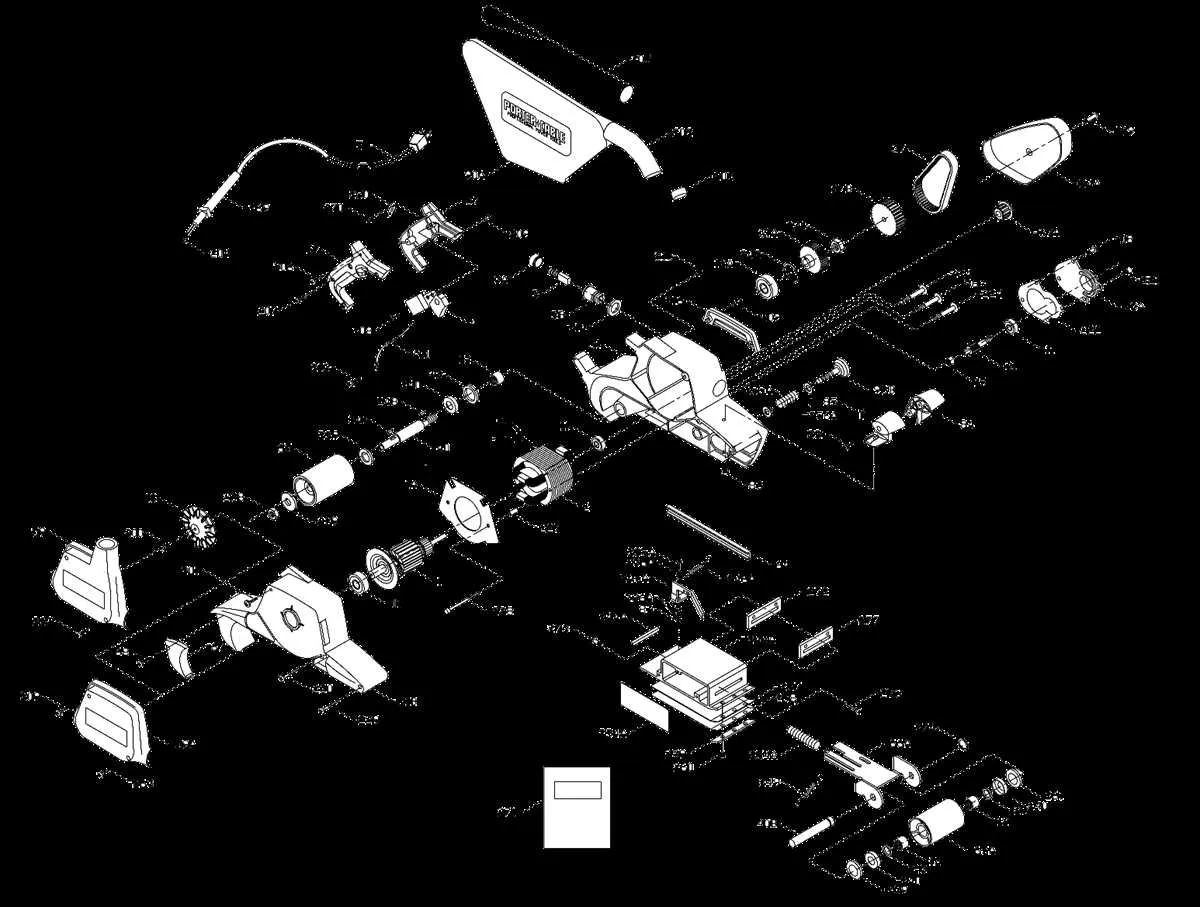belt sander parts diagram