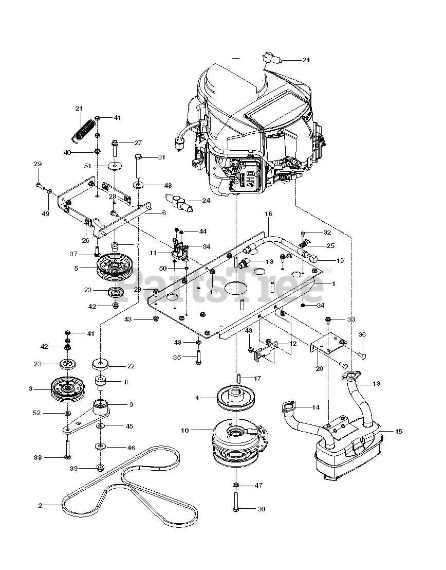 husqvarna z246 belt diagram