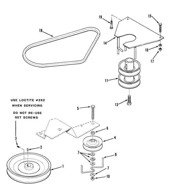 big dog mower drive belt diagram