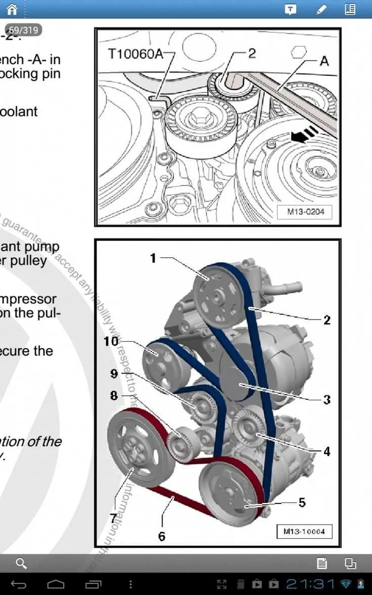 2007 vw jetta 2.5 serpentine belt diagram