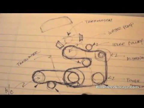 bmw e46 drive belt diagram