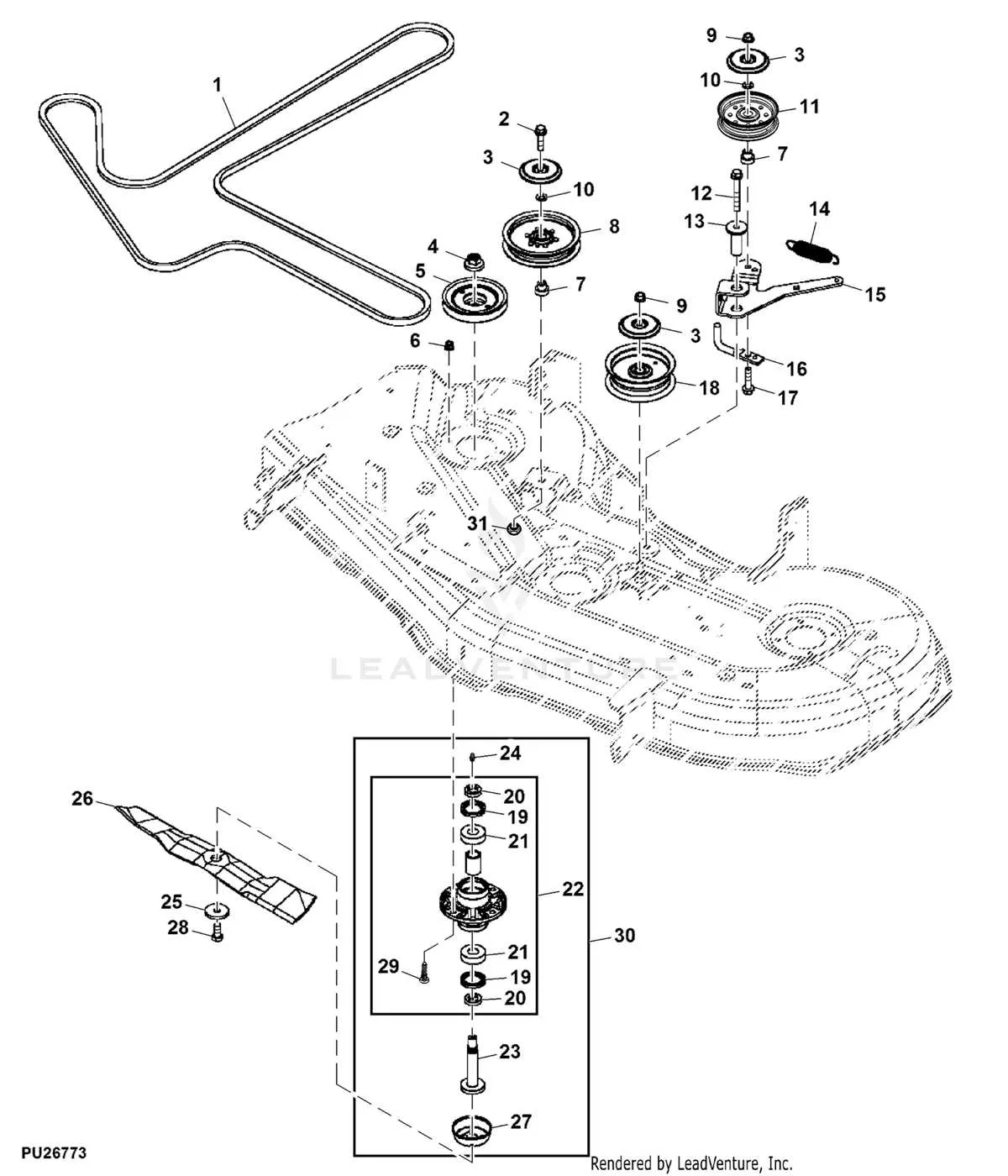 z425 john deere belt diagram