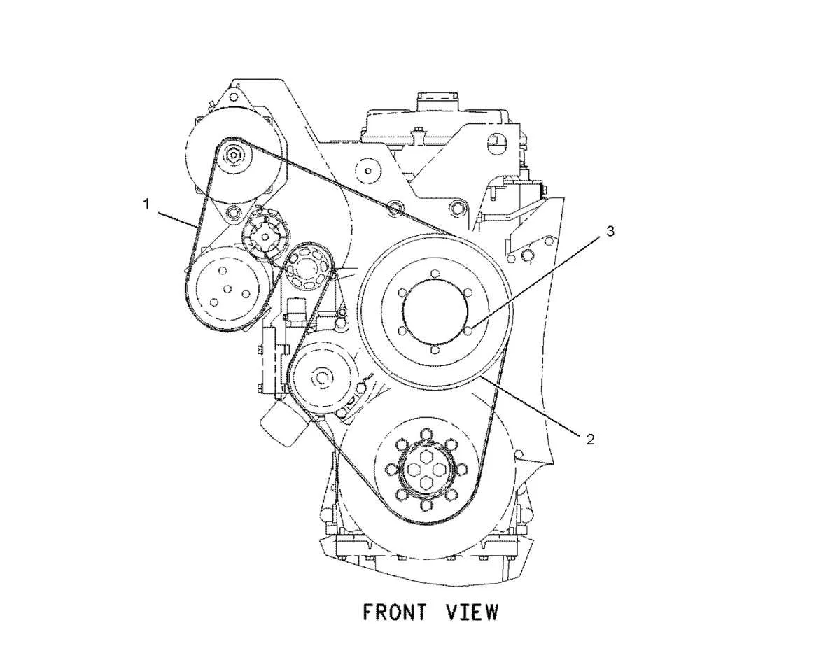 c15 acert belt diagram