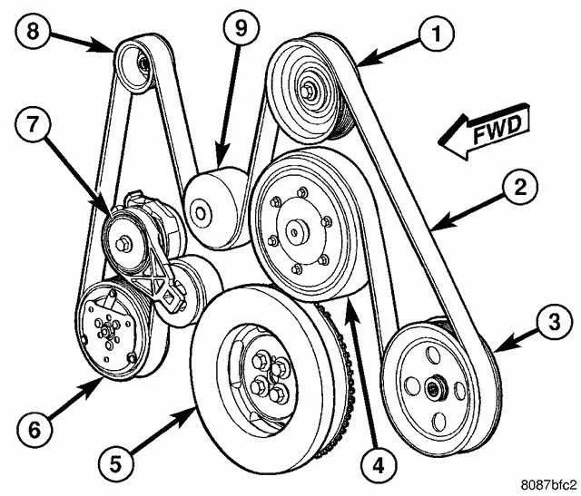 cummins serpentine belt diagram