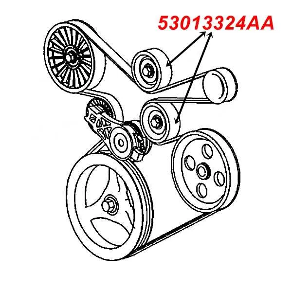chrysler 3.6 belt diagram