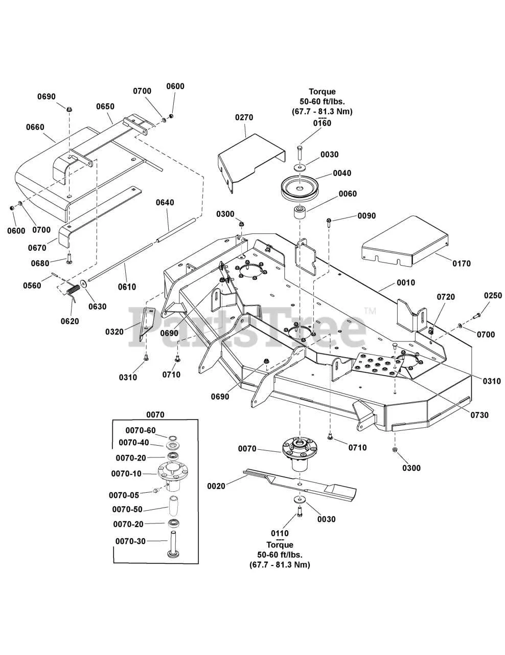 snapper 52 inch deck belt diagram