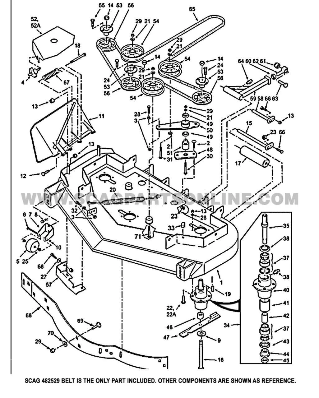 scag wildcat belt diagram