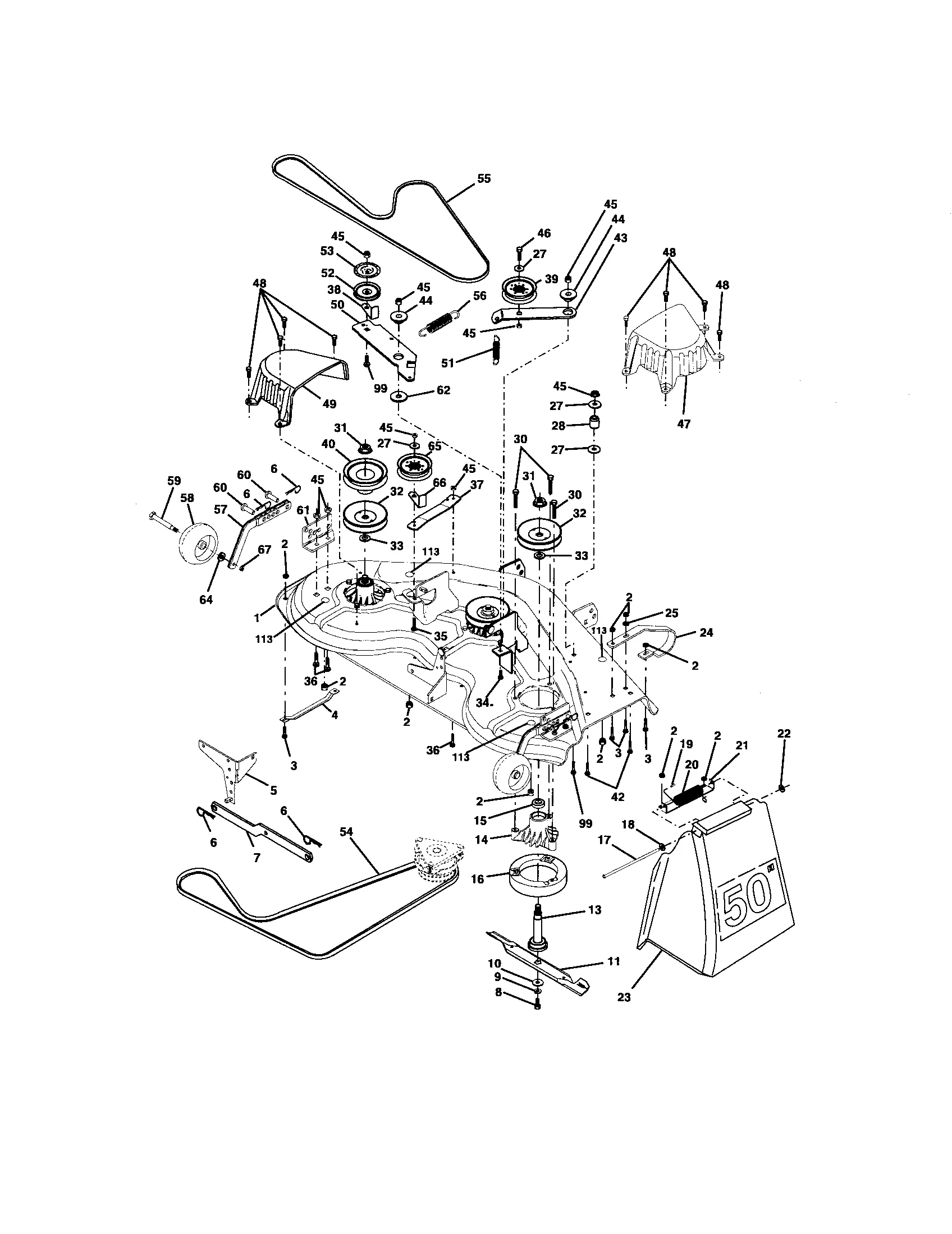craftsman 917 drive belt diagram