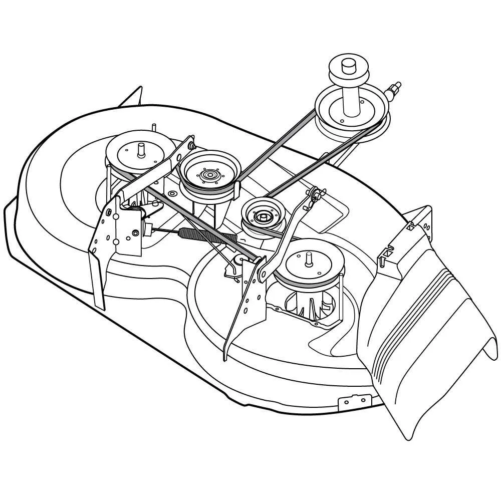 craftsman riding lawn mower belt diagram