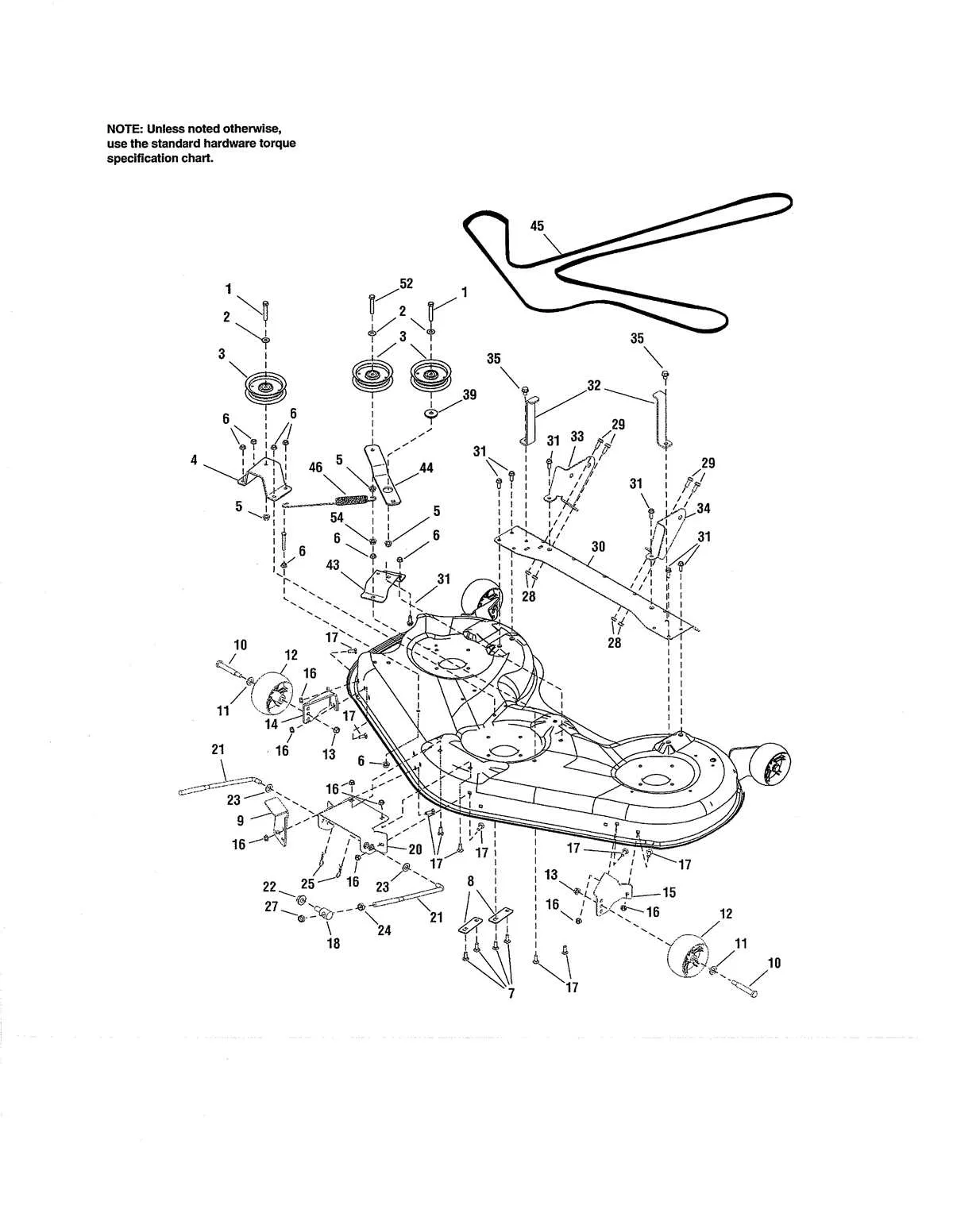 craftsman zts 6000 belt diagram