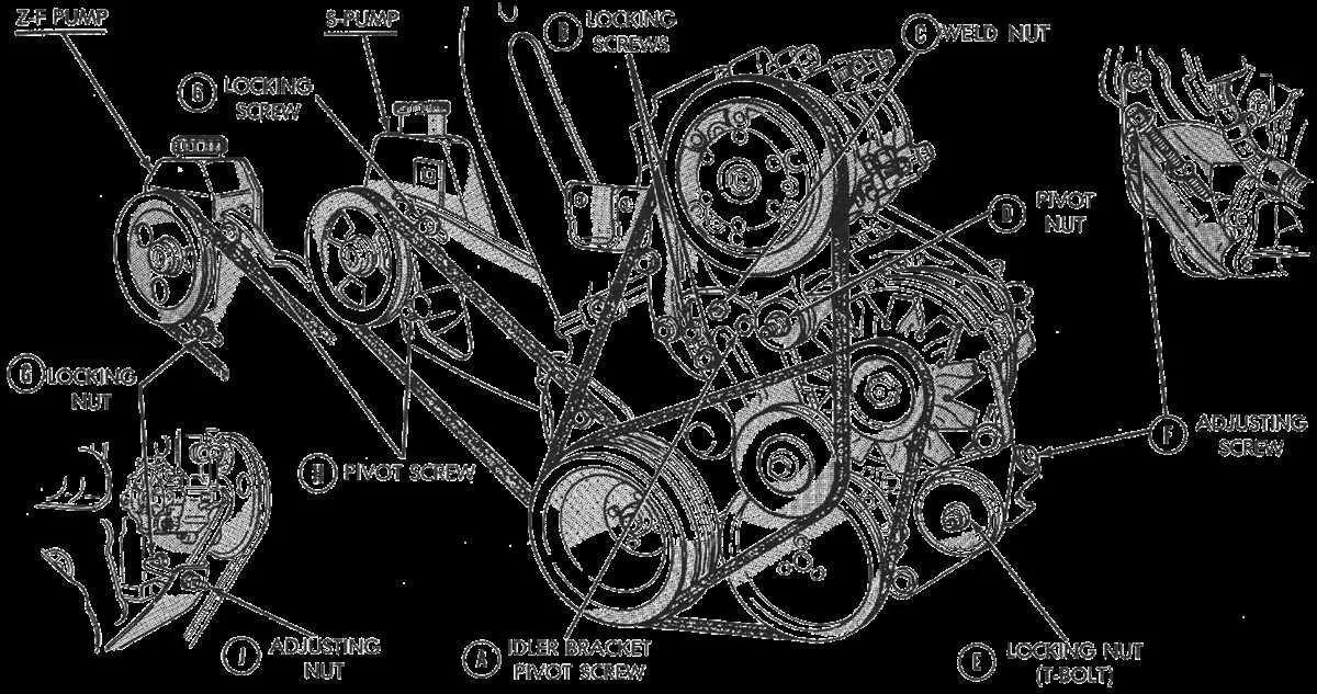 power steering belt diagram