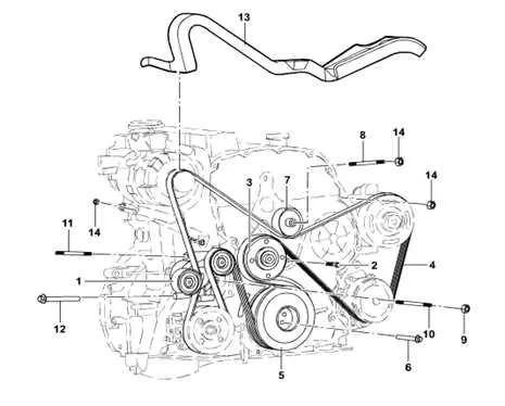 2013 ford transit serpentine belt diagram