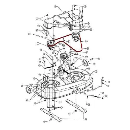 cub cadet 38 inch deck belt diagram