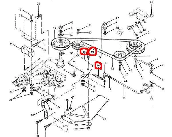 cub cadet lt1018 drive belt diagram