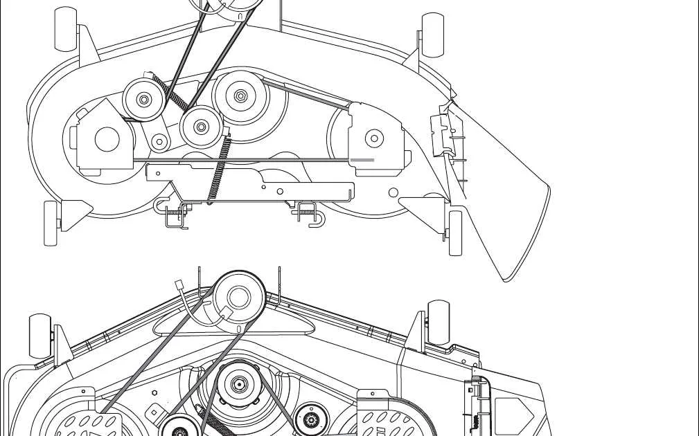 cub cadet lt1050 deck belt diagram