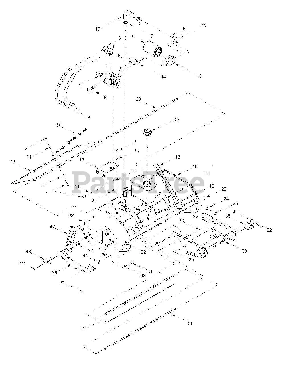 cub cadet rt 65 tiller belt diagram