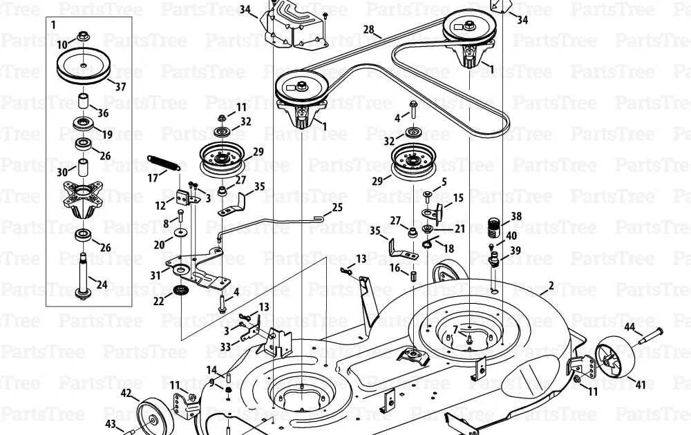 cub cadet xt1 lt46 belt diagram