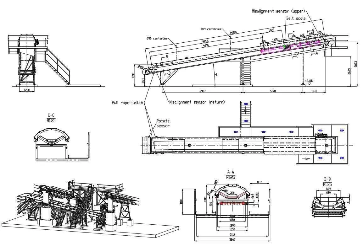 diagram of belt conveyor