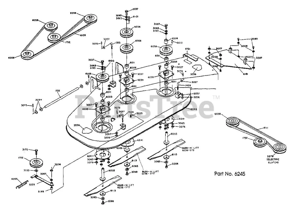 dixon ztr 44 drive belt diagram