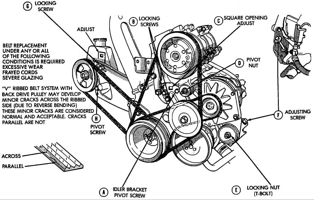 dodge 318 belt diagram