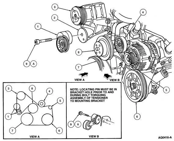 ford 6.7 belt diagram